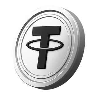 USDT-munt van Tether bij het onderdeel accountgegevens